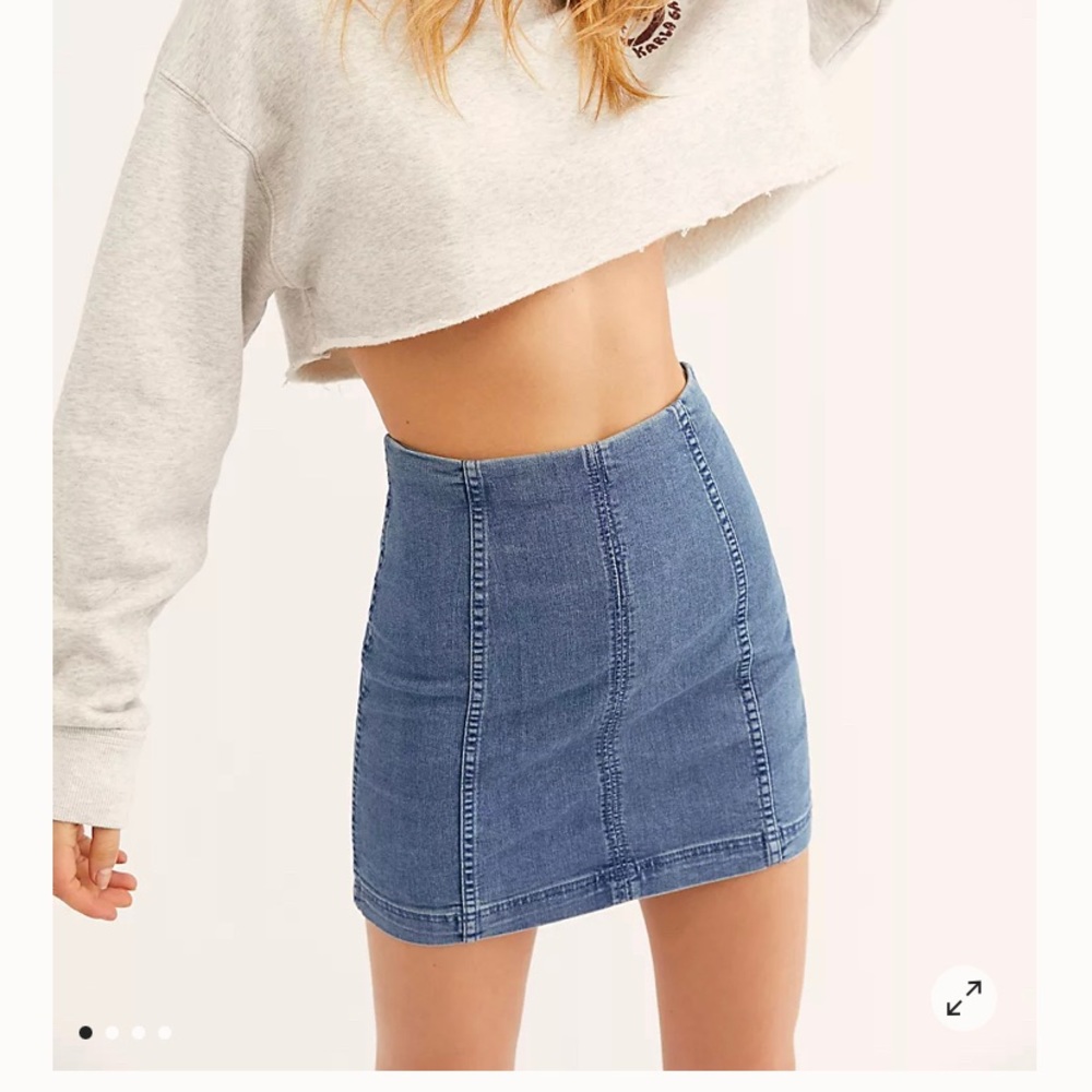 Free People Denim mini